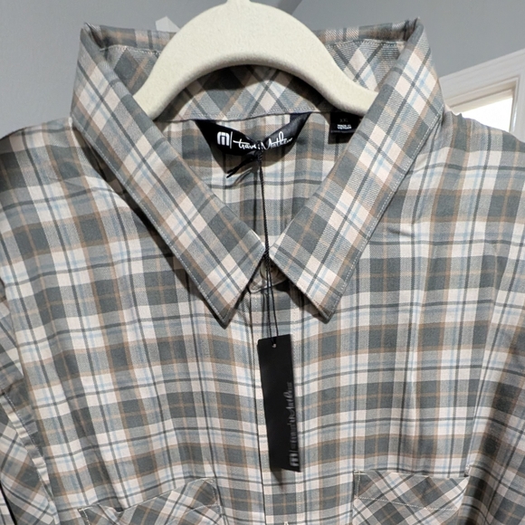 Travis Matthews Cloud Flannel Plaid Button up Shirt Size XX Large Nwt❤️ - Picture 9 of 9